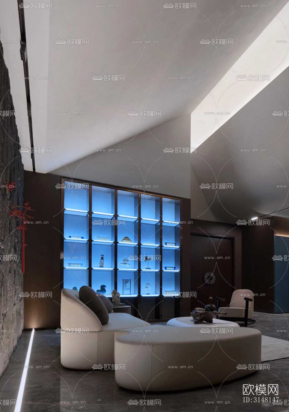 现代酒店民宿效果图下载（渲染图2）