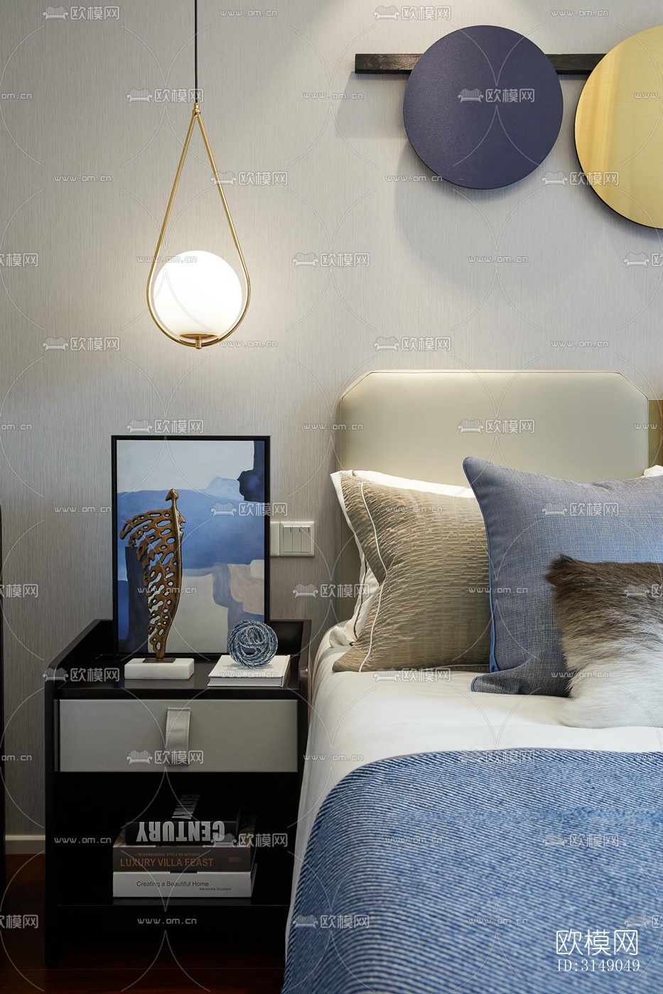 欧式平层效果图下载（渲染图8）