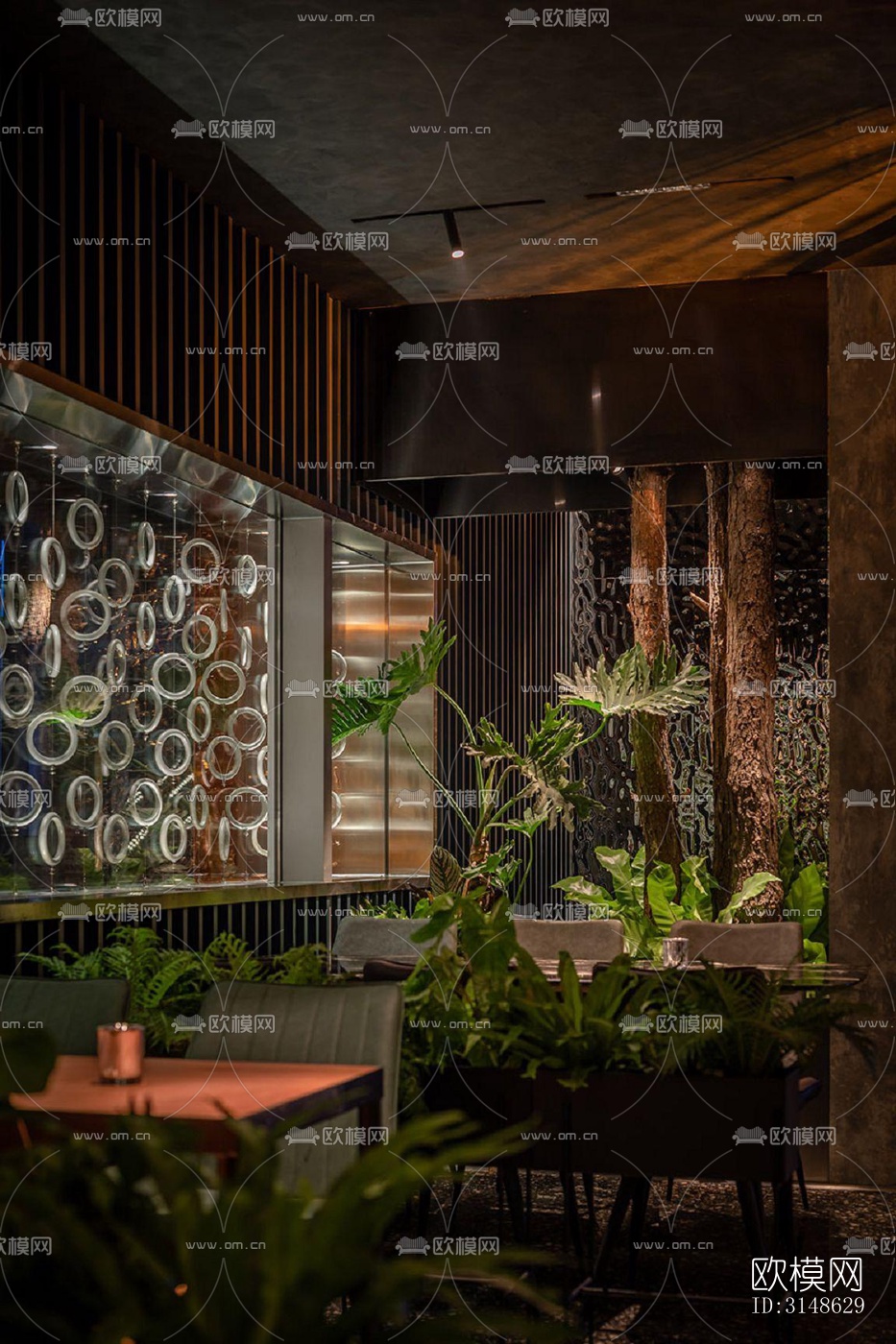 高级灰酒吧效果图下载（渲染图6）