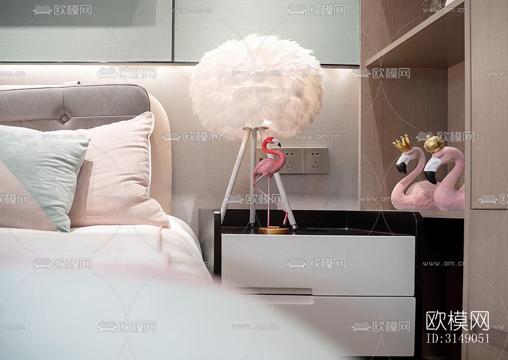 欧式平层效果图下载（渲染图16）