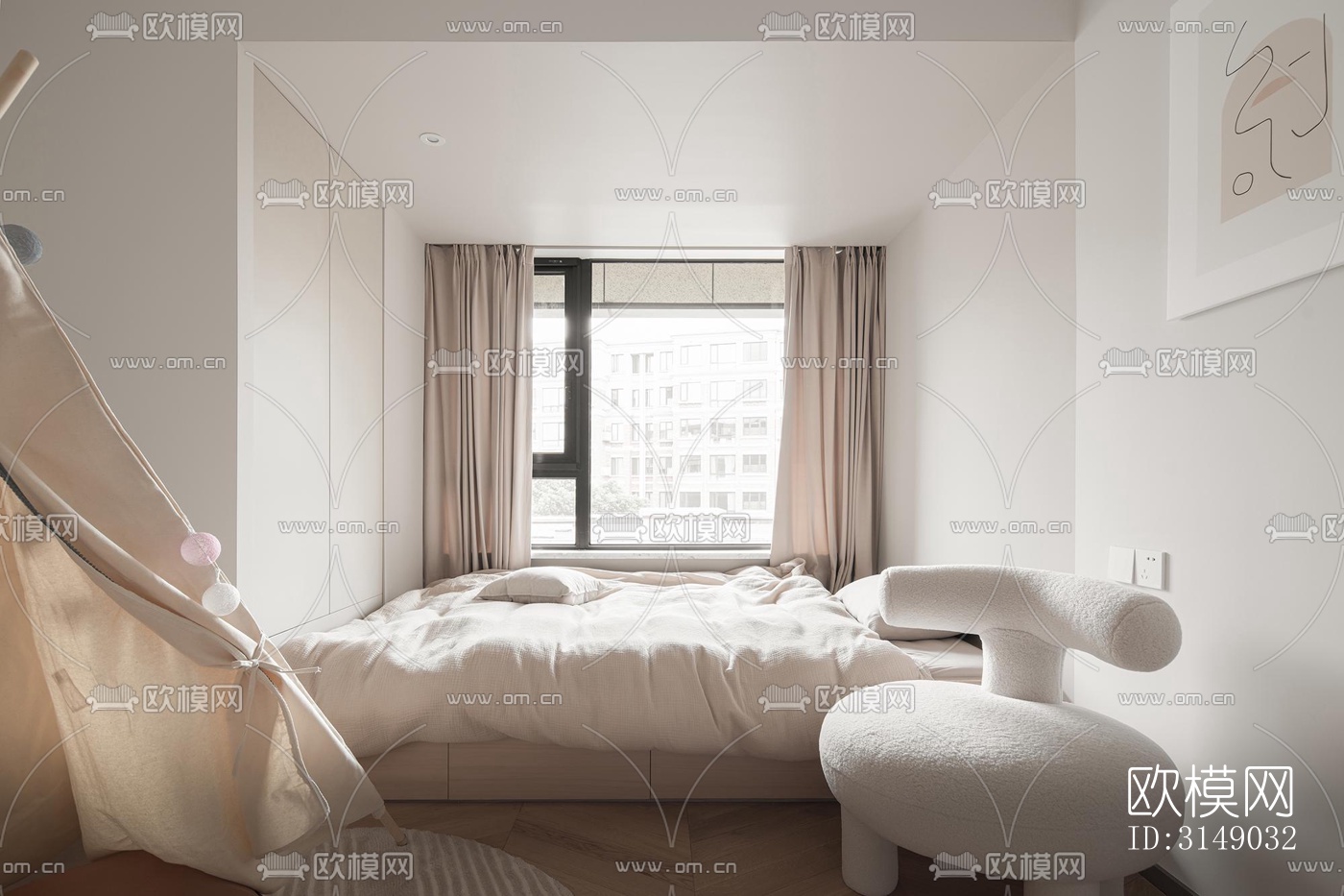 日式平层效果图下载（渲染图18）