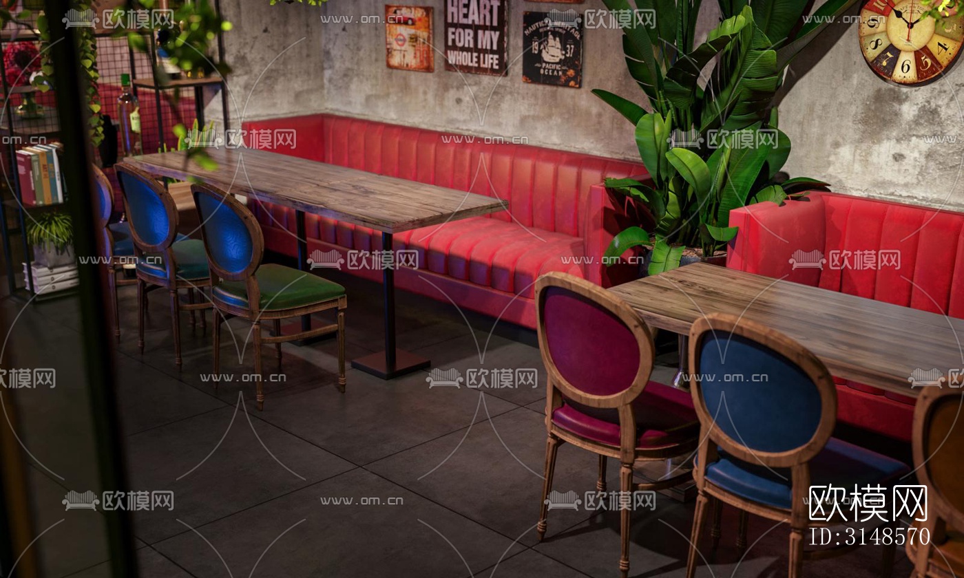 工业风酒吧效果图下载（渲染图3）