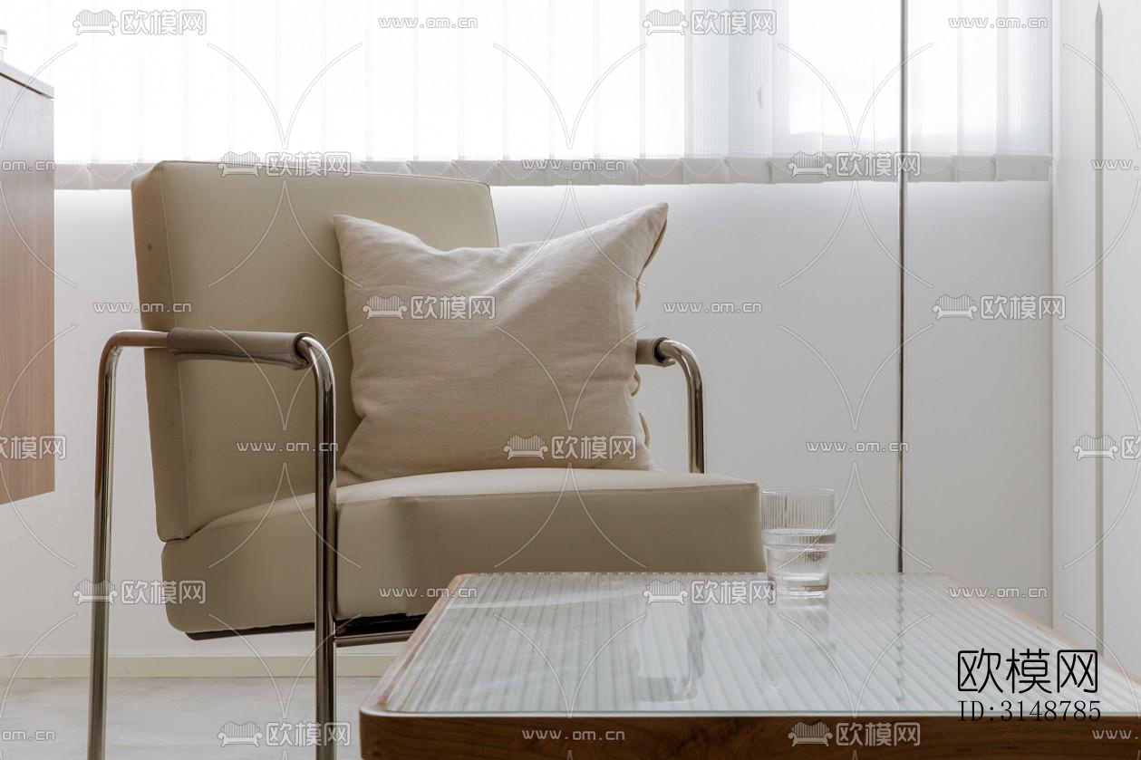 侘寂平层效果图下载（渲染图5）