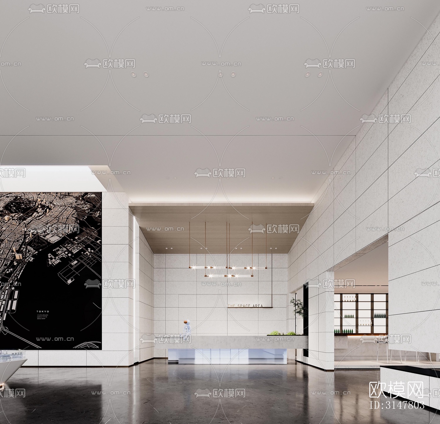 现代售楼处效果图下载（渲染图6）