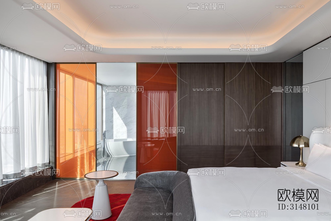 现代酒店民宿效果图下载（渲染图12）