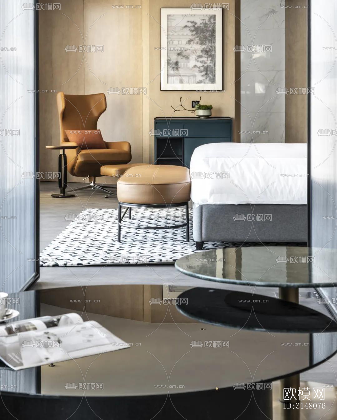 现代酒店民宿效果图下载（渲染图17）