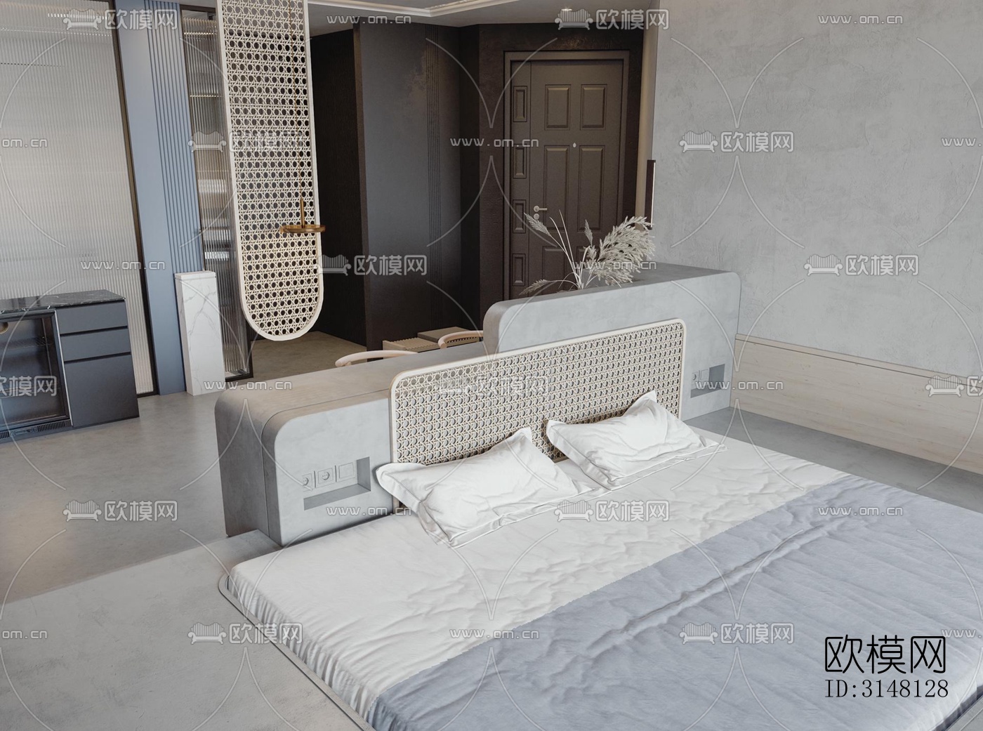 现代酒店民宿效果图下载（渲染图1）