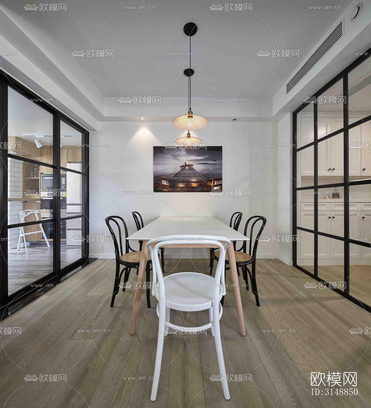 北欧平层效果图下载（渲染图10）