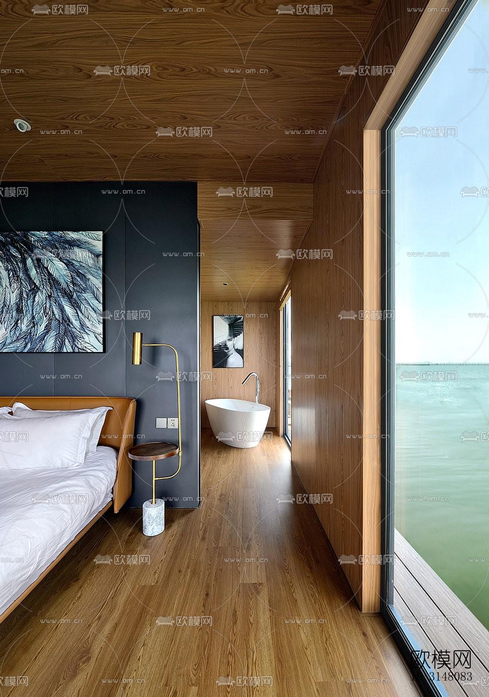 现代酒店民宿效果图下载（渲染图15）