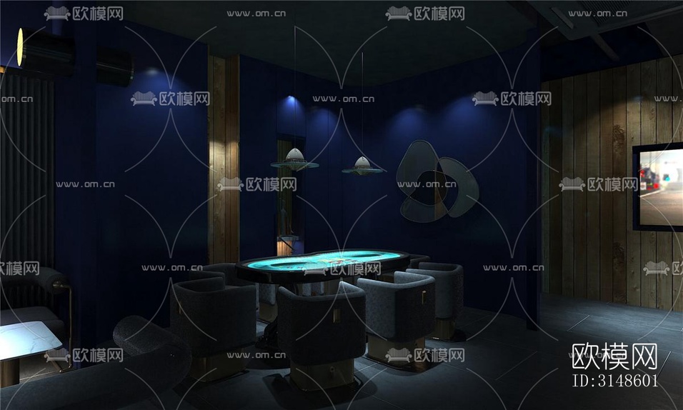 現(xiàn)代酒吧效果圖下載(渲染圖3)