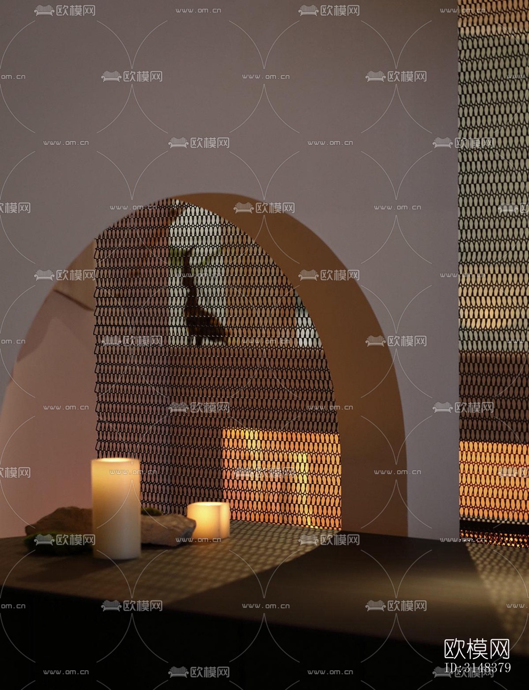 侘寂养生会所效果图下载（渲染图20）