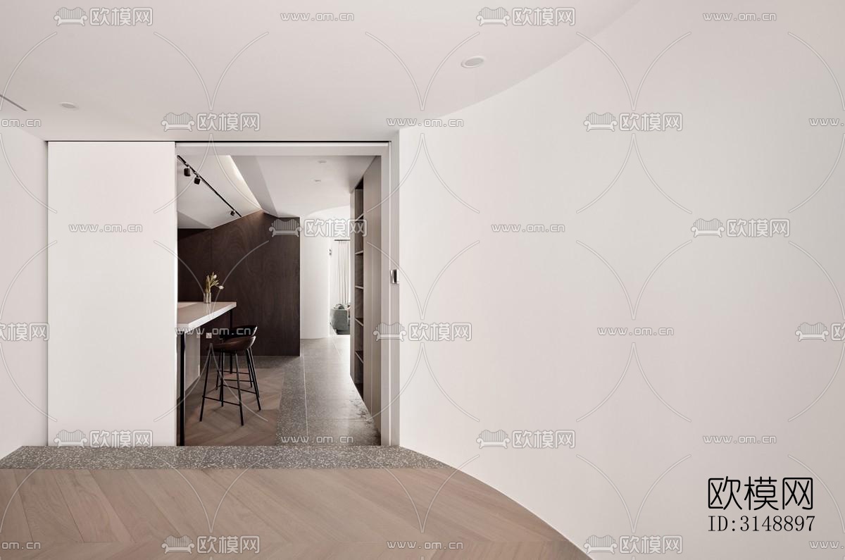 后现代平层效果图下载（渲染图14）