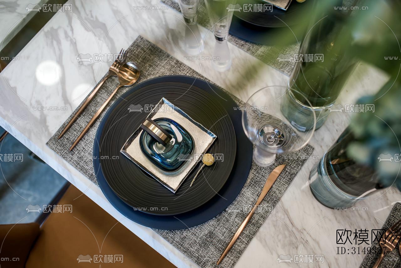 现代平层效果图下载（渲染图13）