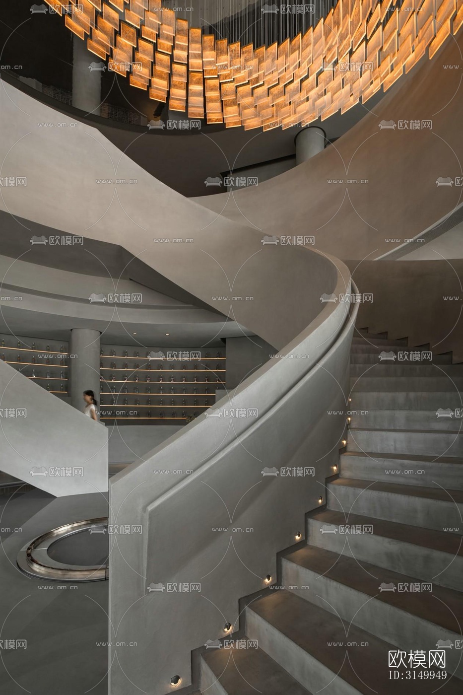 高级灰火锅烤肉效果图下载（渲染图15）