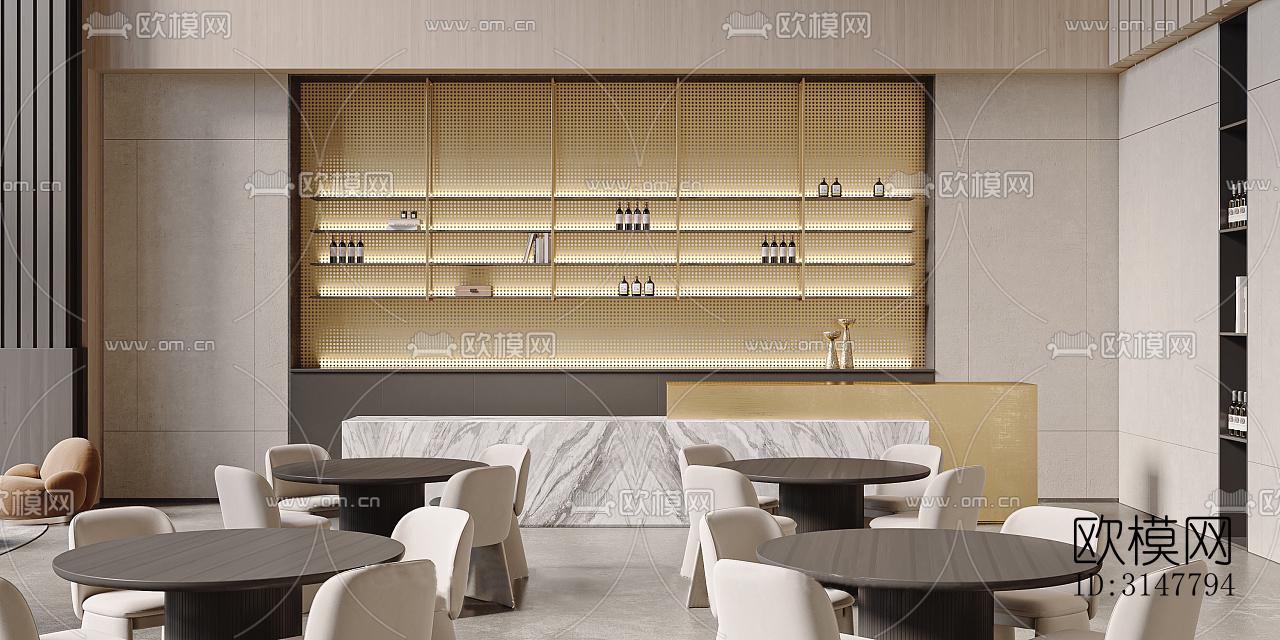 侘寂售楼处效果图下载（渲染图2）