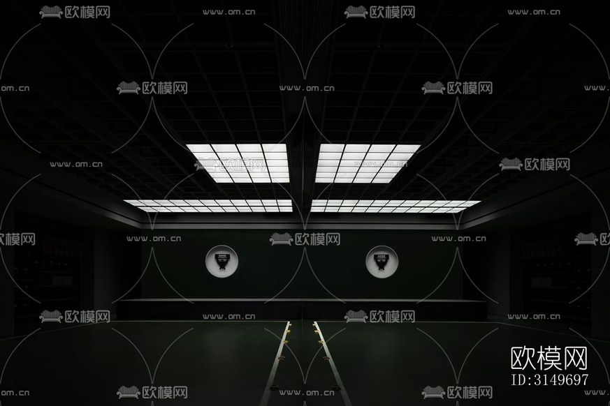 现代健身房效果图下载(渲染图13)