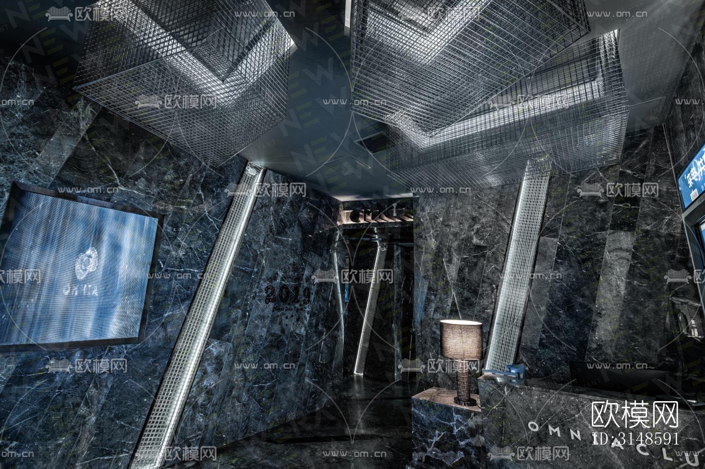 现代酒吧效果图下载（渲染图14）