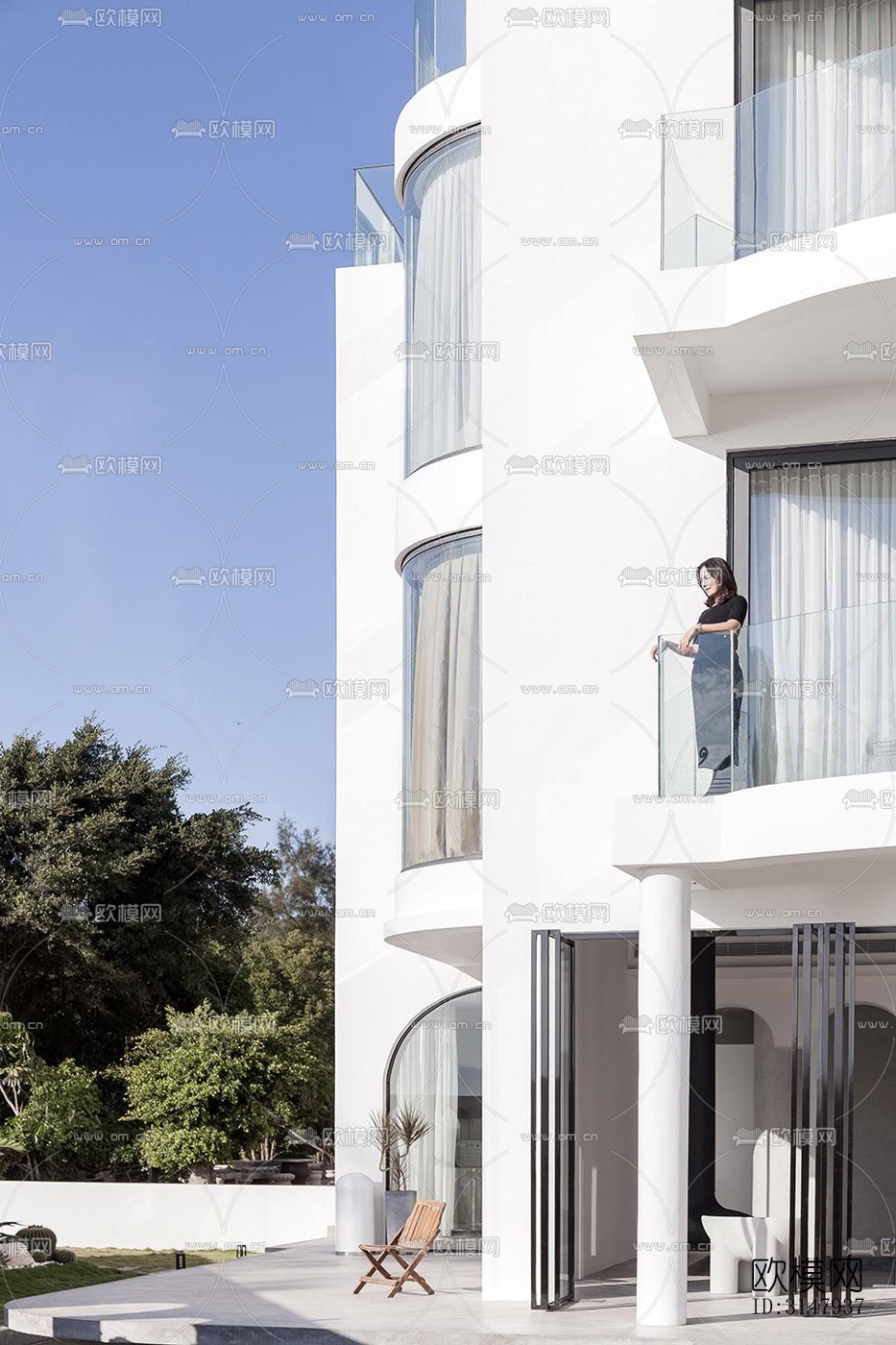 侘寂酒店民宿效果图下载（渲染图1）