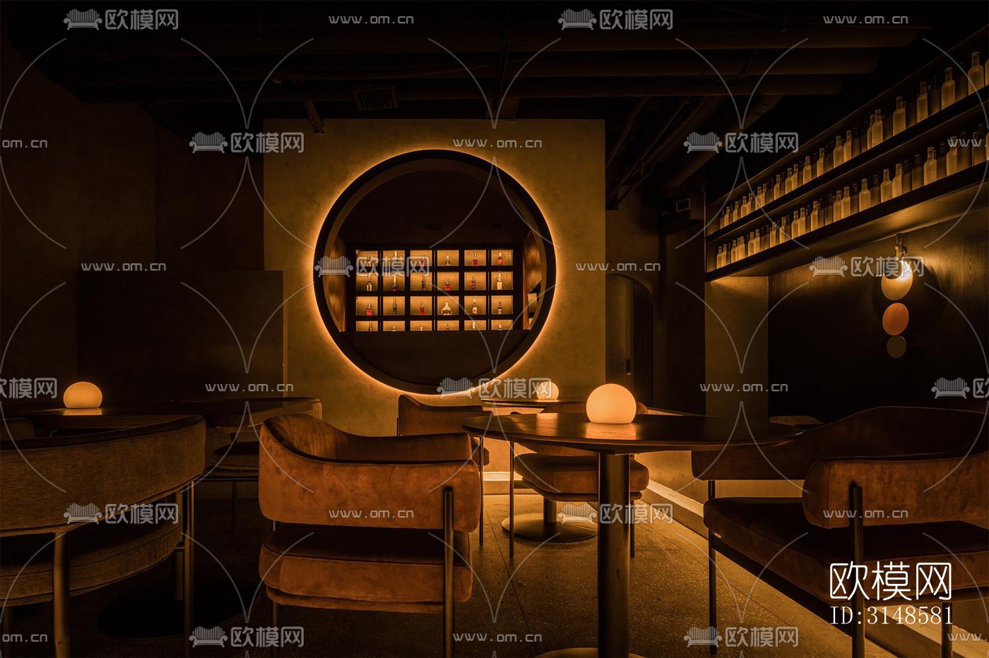 工业风酒吧效果图下载（渲染图2）