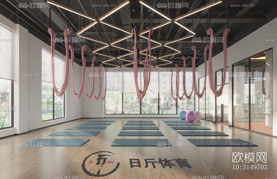 現(xiàn)代健身房效果圖下載(渲染圖2)