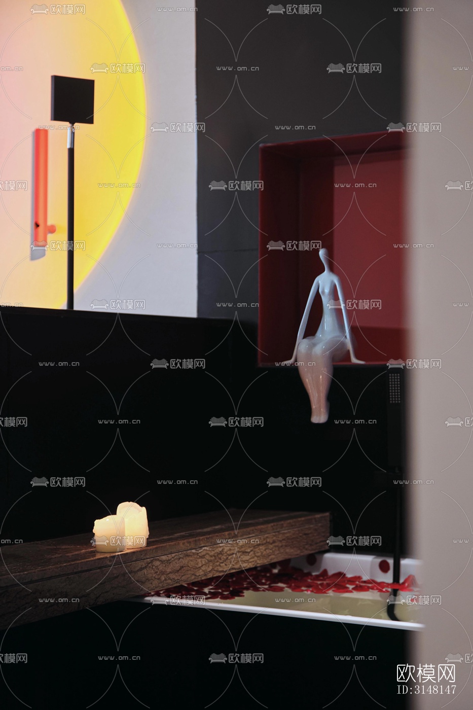 现代酒店民宿效果图下载（渲染图16）