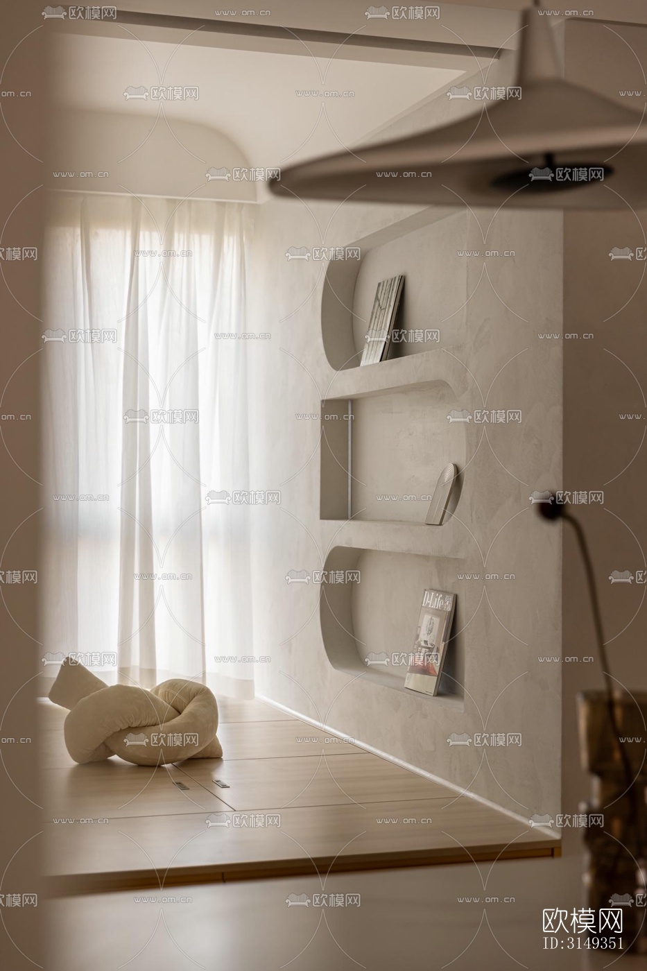 现代平层效果图下载（渲染图11）