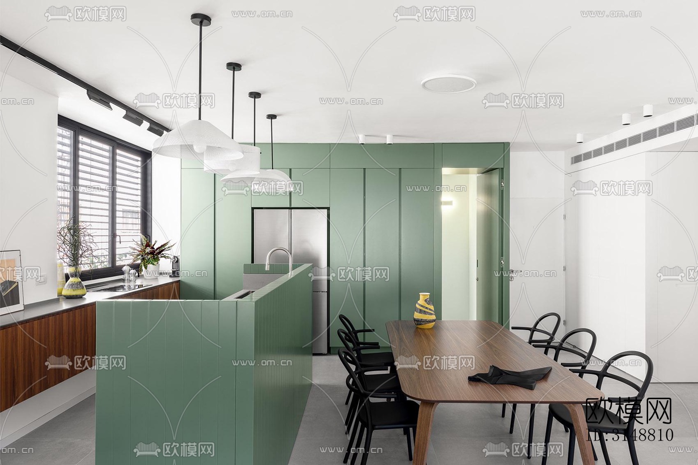 北欧平层效果图下载（渲染图9）