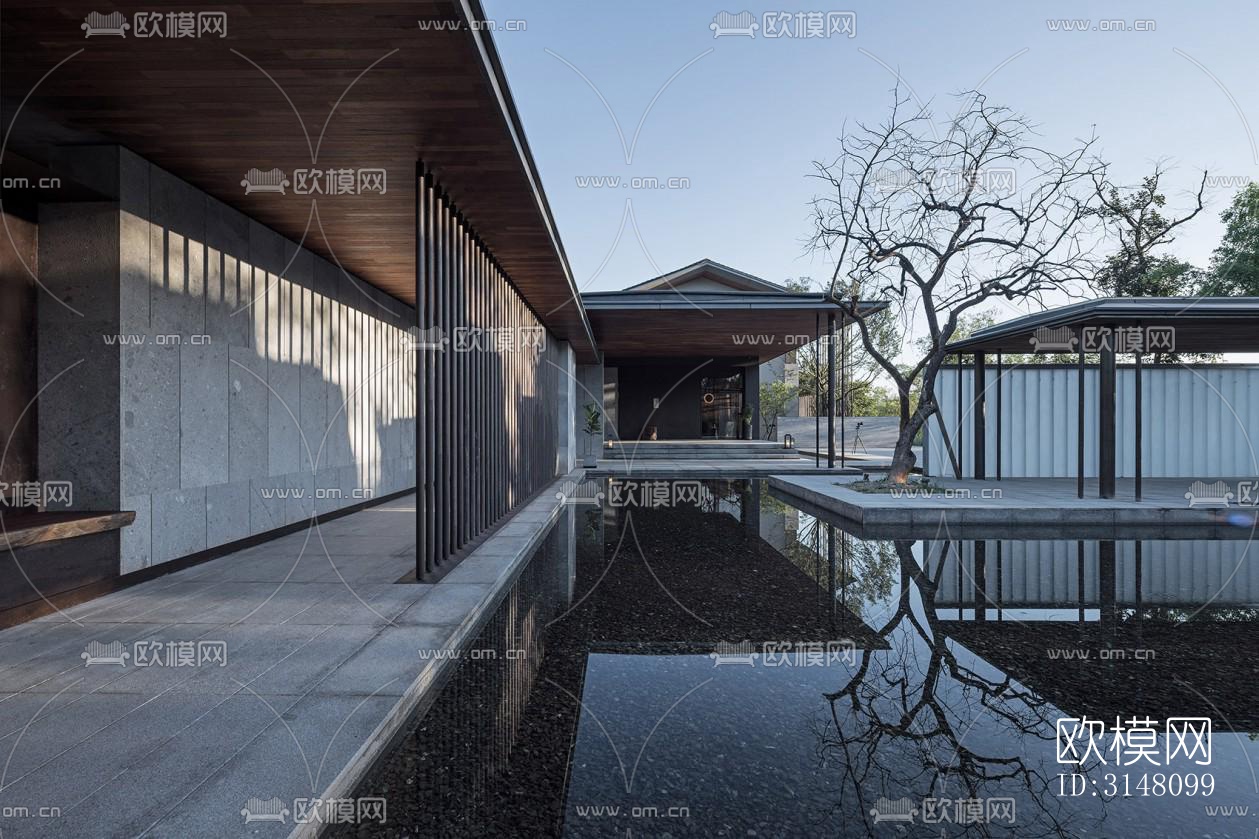 现代酒店民宿效果图下载（渲染图17）