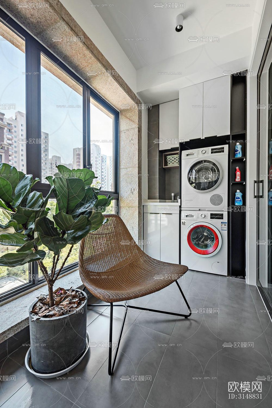 北欧平层效果图下载（渲染图4）