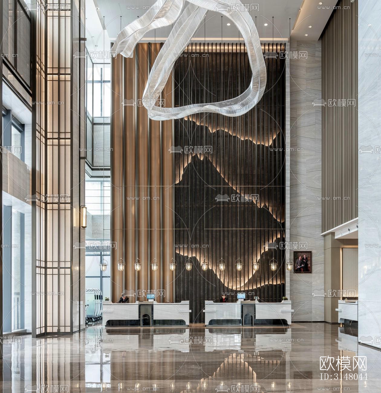 现代酒店民宿效果图下载（渲染图7）