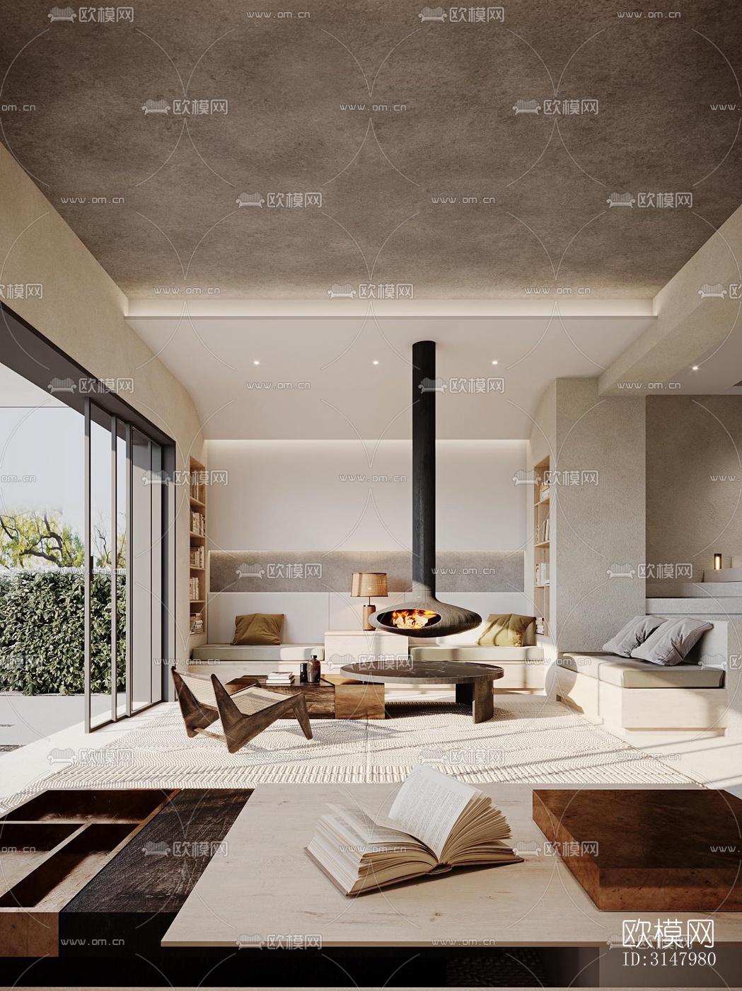 侘寂酒店民宿效果图下载（渲染图9）