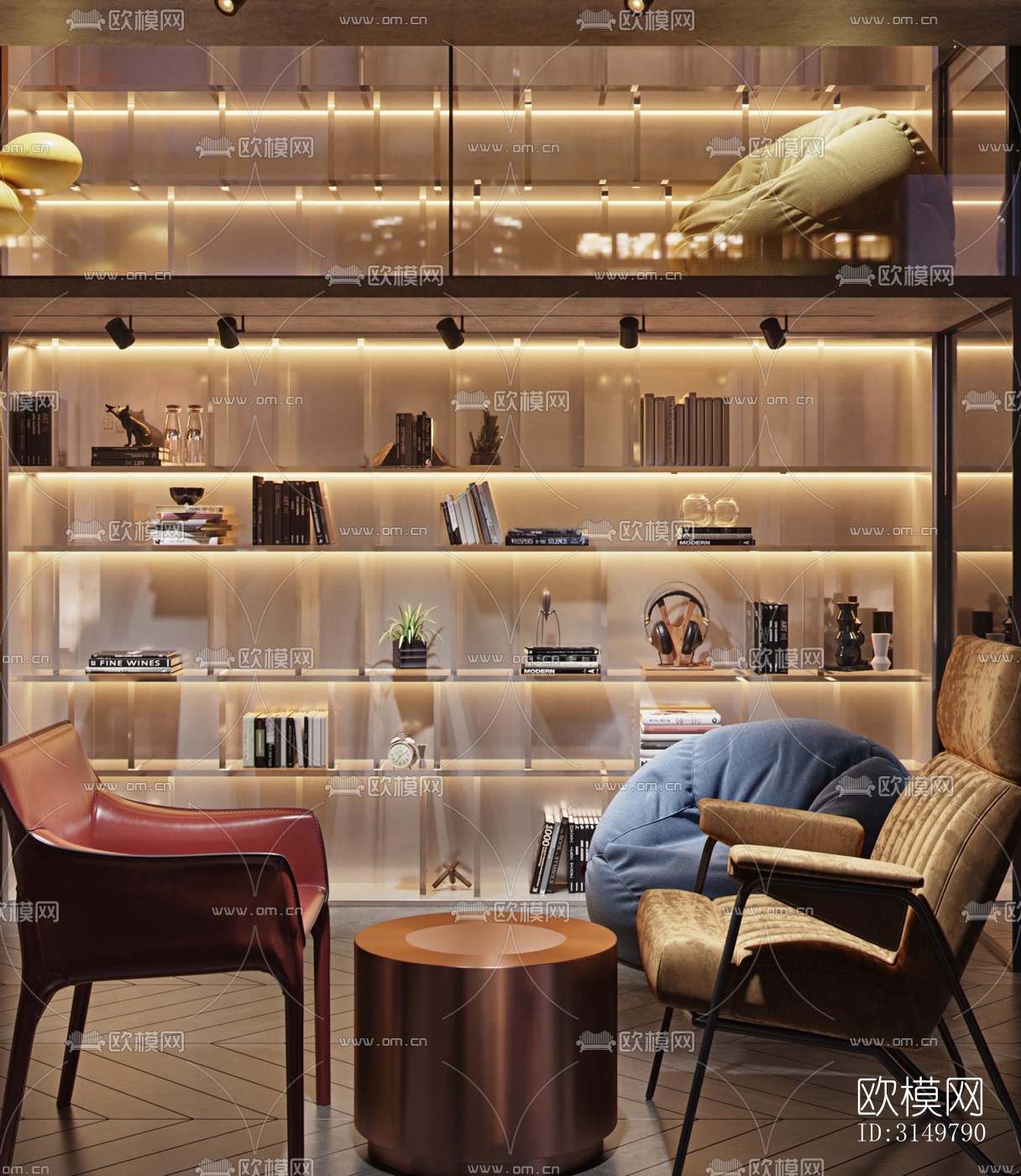 工业风咖啡奶茶效果图下载（渲染图13）