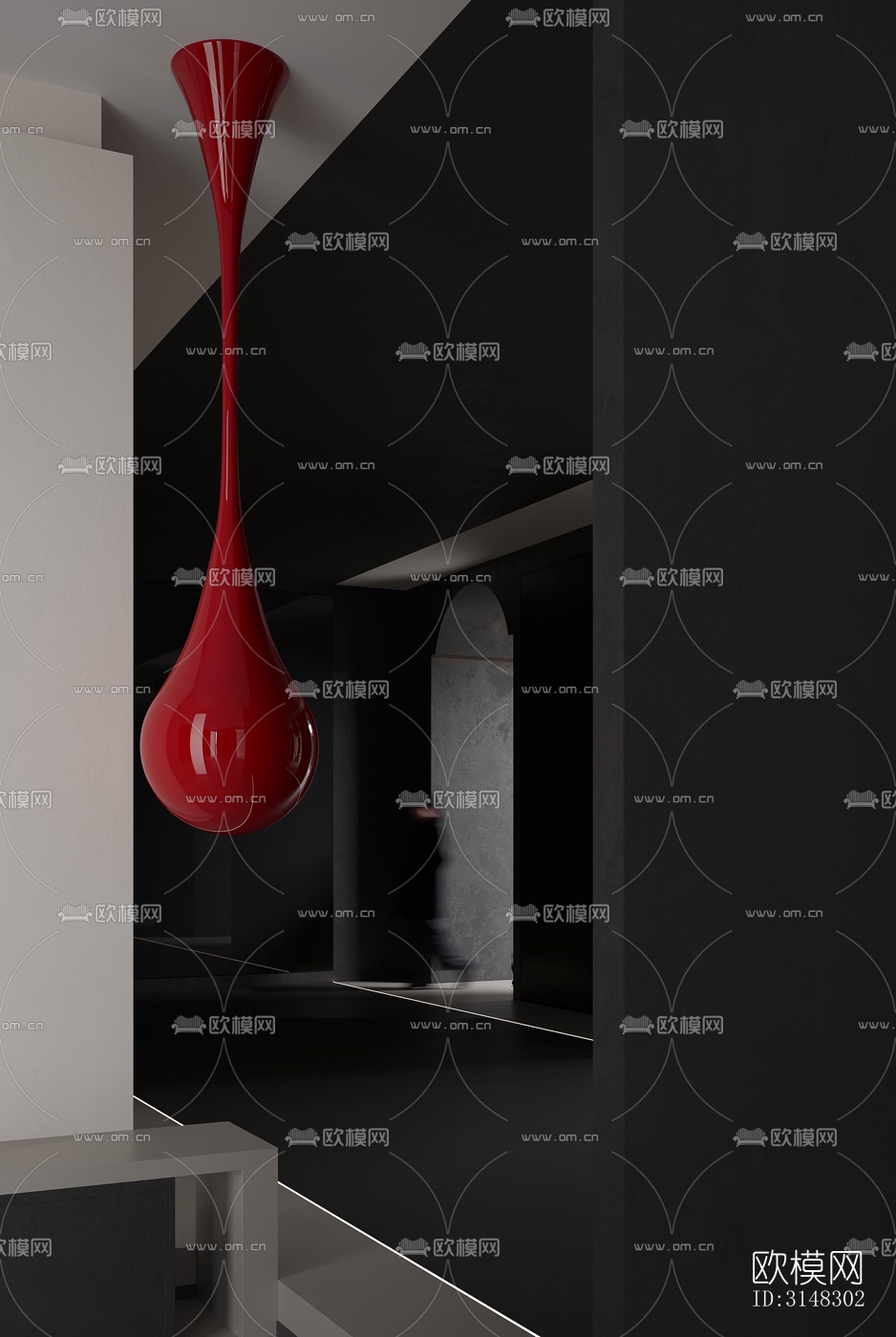 高级灰零售店铺效果图下载（渲染图7）