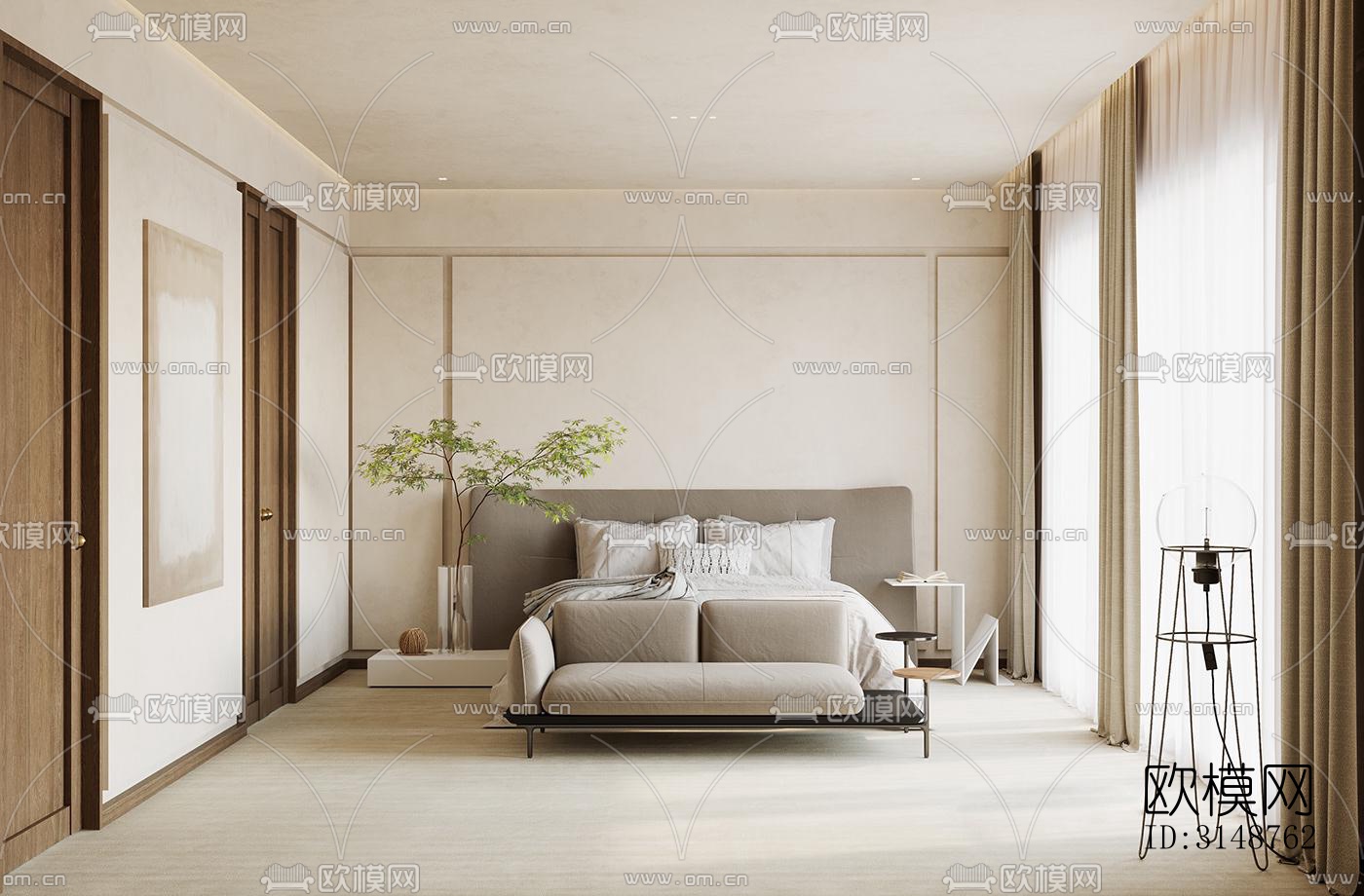 侘寂平层效果图下载（渲染图14）