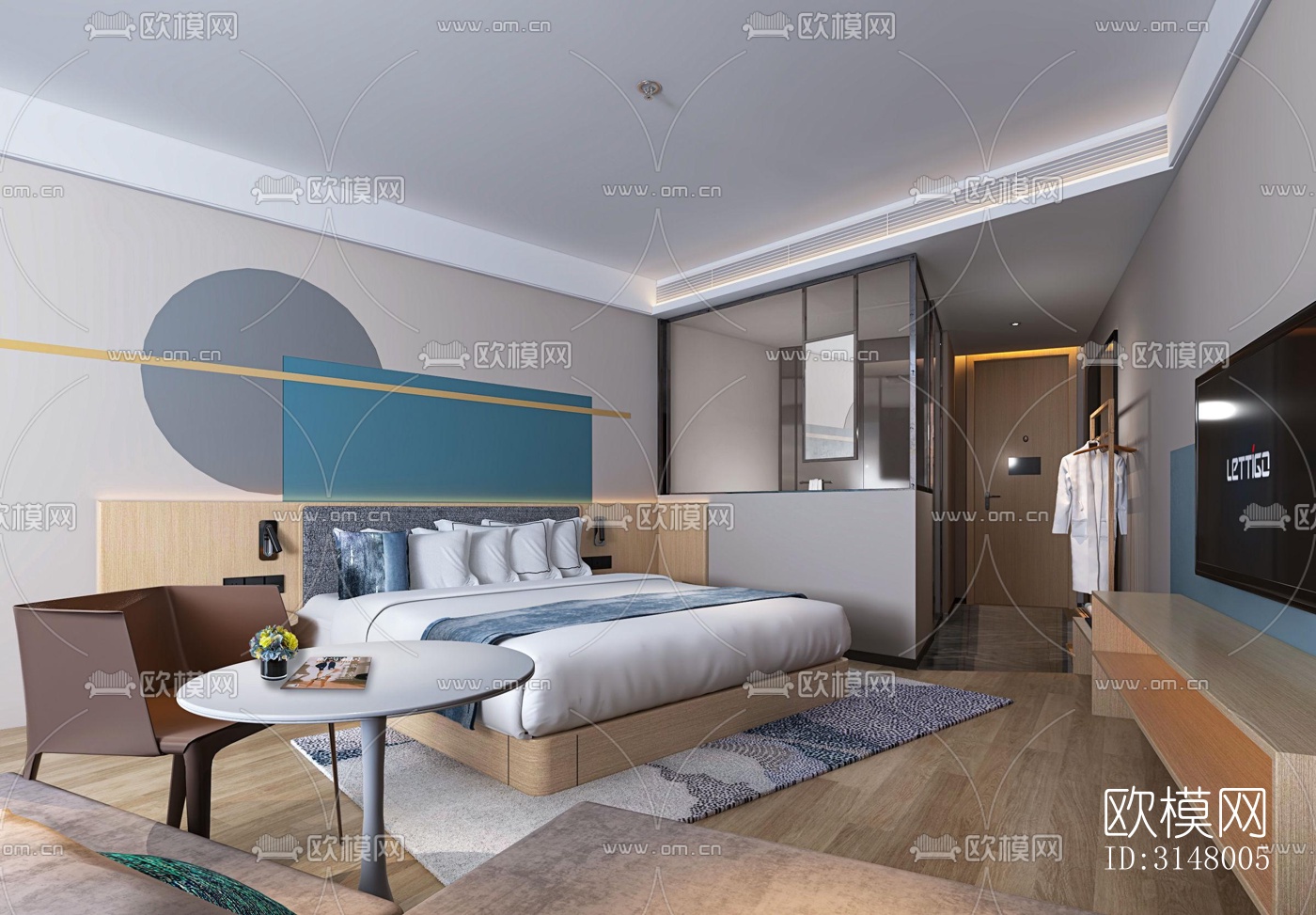 北欧酒店民宿效果图下载（渲染图8）