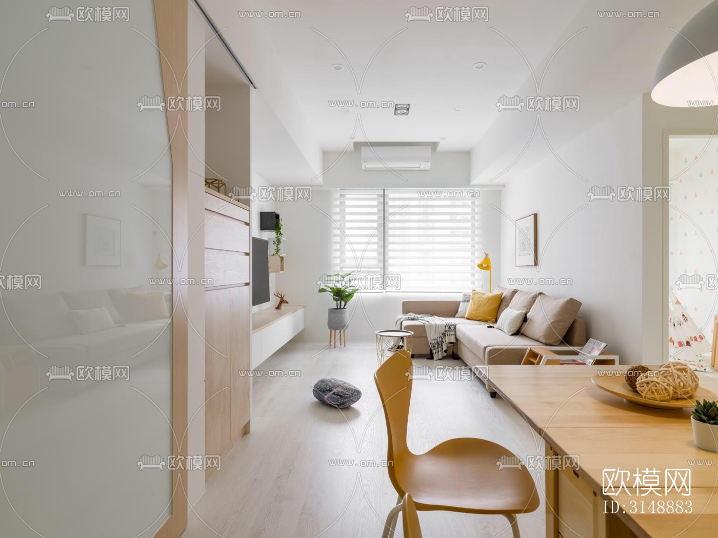 原木风平层效果图下载（渲染图8）