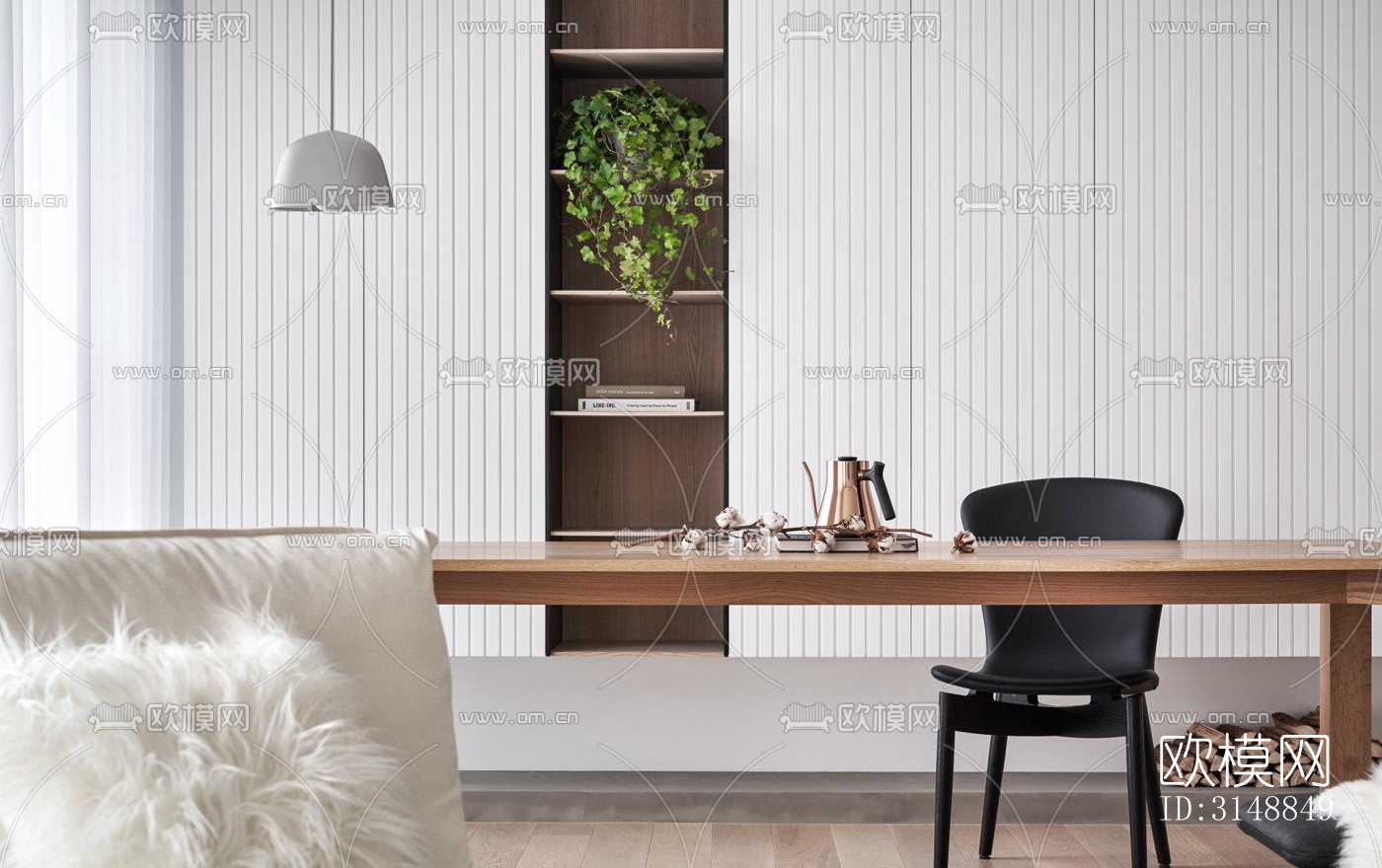 北欧平层效果图下载（渲染图6）