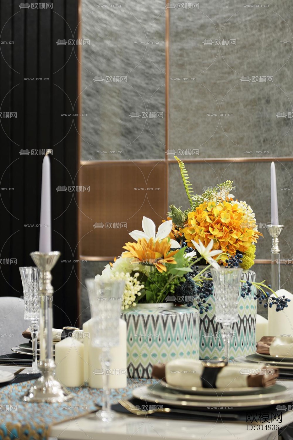 现代平层效果图下载（渲染图9）