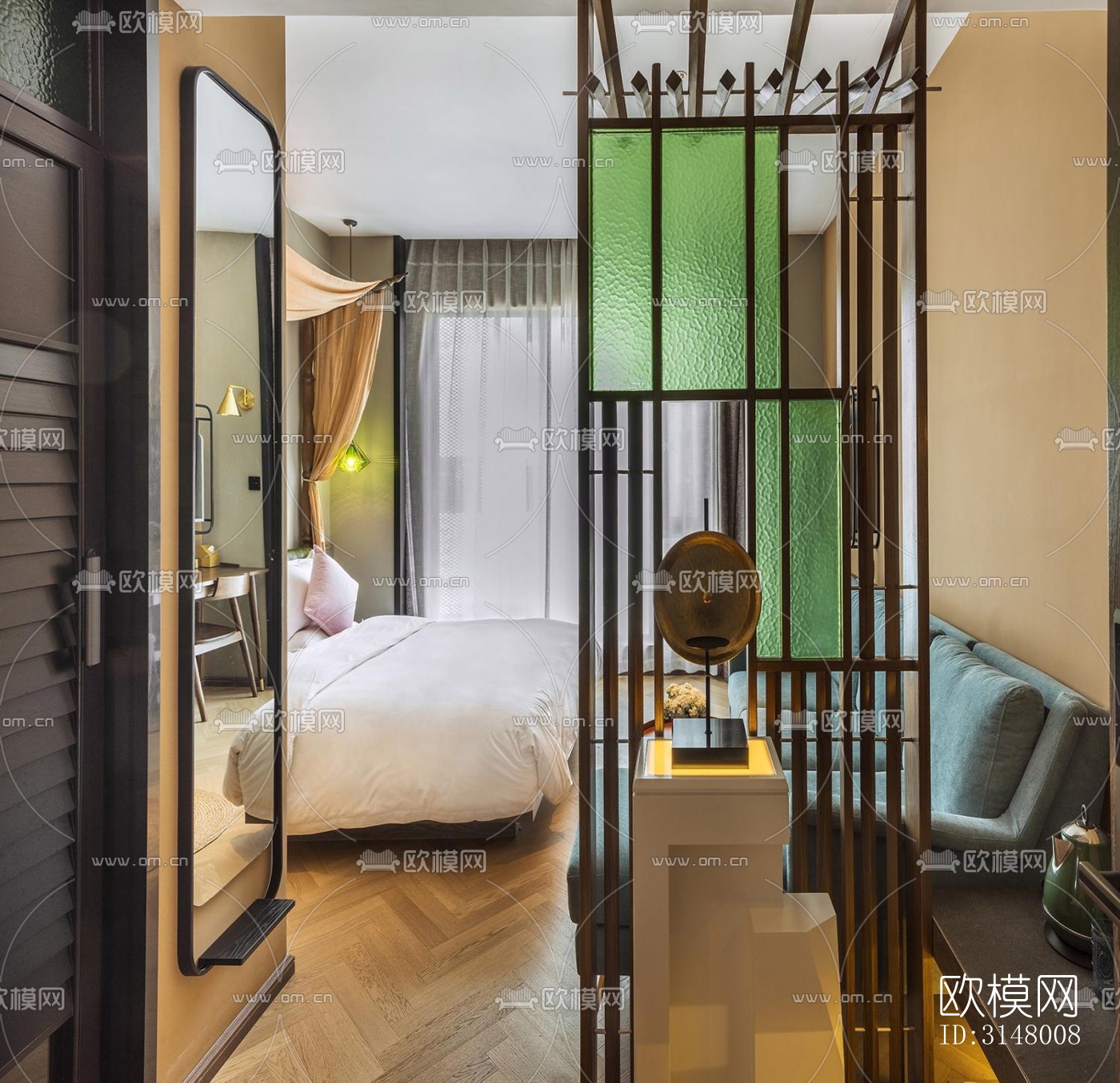 后现代酒店民宿效果图下载（渲染图2）