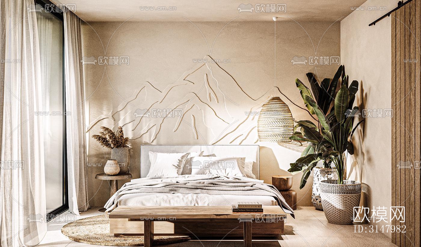 侘寂酒店民宿效果图下载（渲染图4）