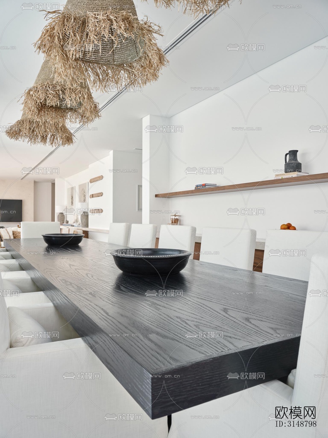 侘寂平层效果图下载（渲染图4）