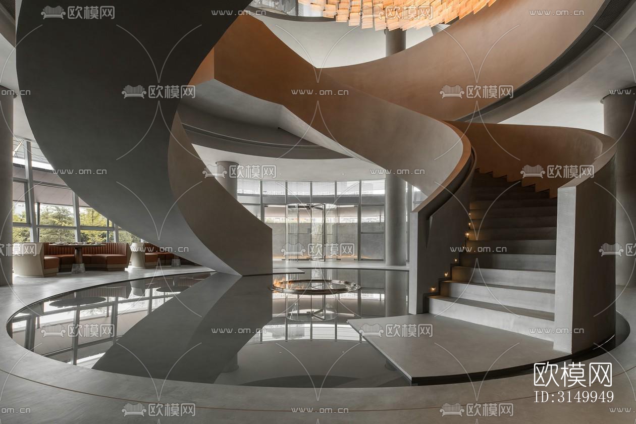 高级灰火锅烤肉效果图下载（渲染图16）