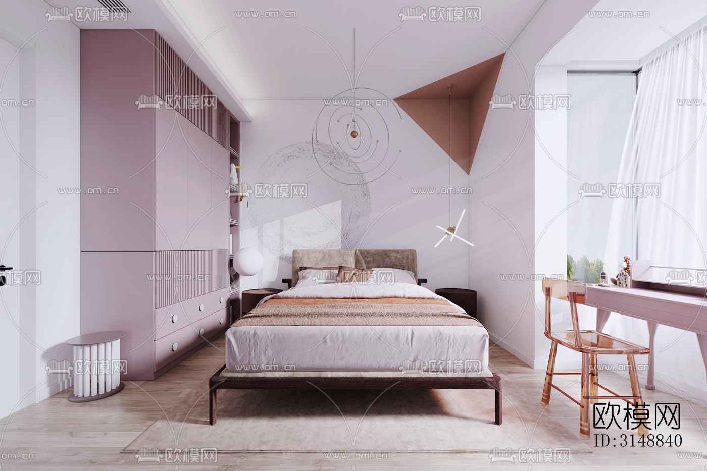 北欧平层效果图下载（渲染图8）