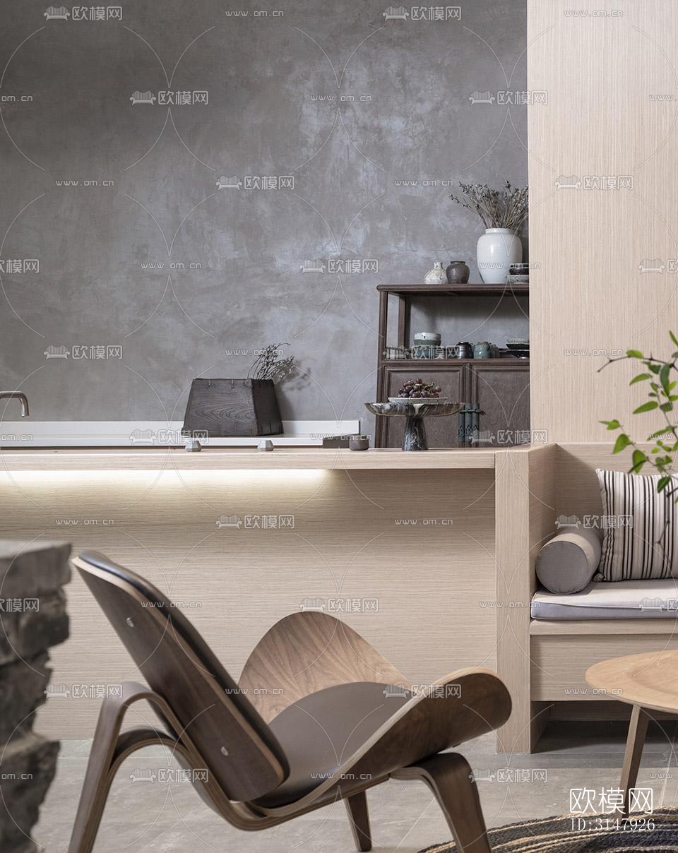 侘寂酒店民宿效果图下载（渲染图17）