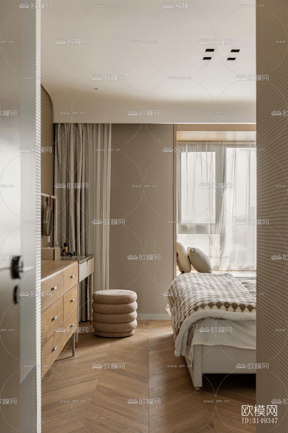 现代平层效果图下载（渲染图13）