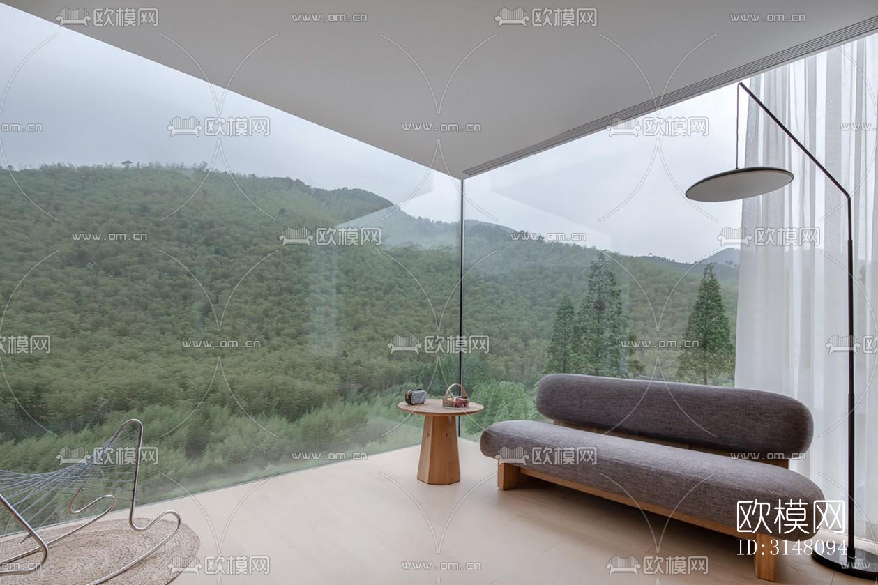 现代酒店民宿效果图下载（渲染图6）