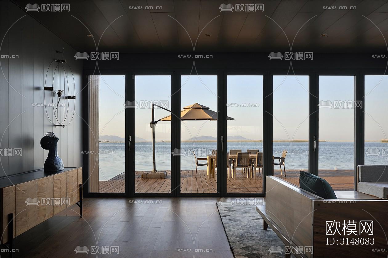 现代酒店民宿效果图下载（渲染图9）