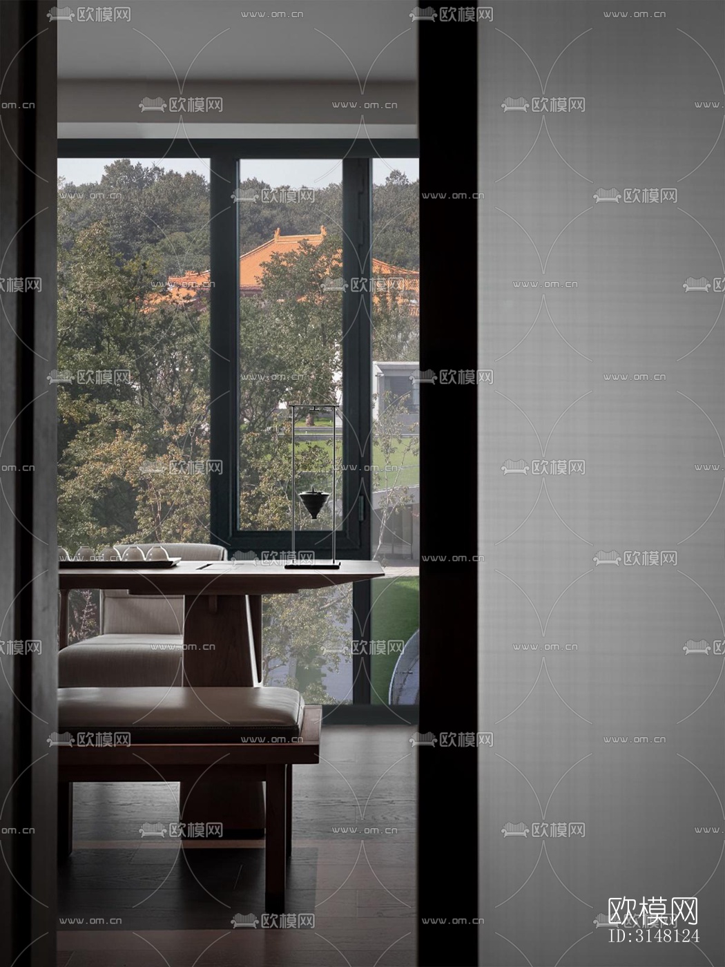 现代酒店民宿效果图下载（渲染图2）