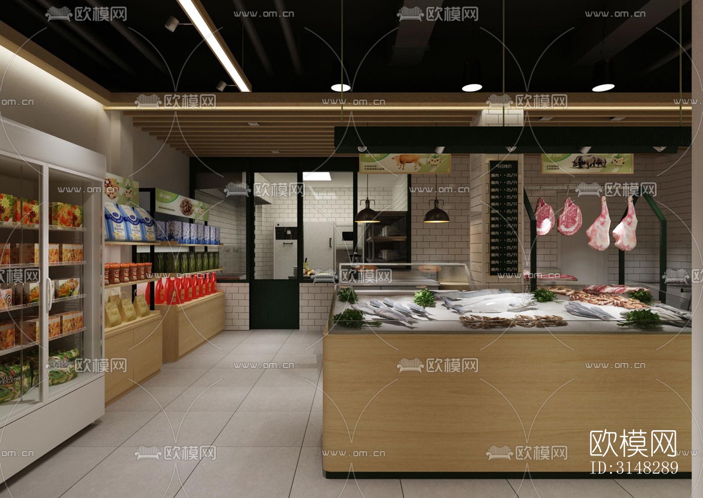 现代零售店铺效果图下载（渲染图2）