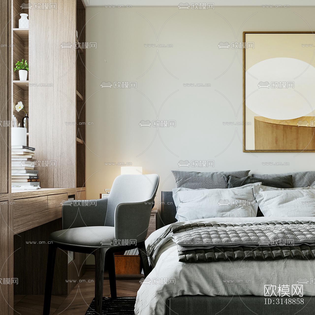 北欧平层效果图下载（渲染图11）